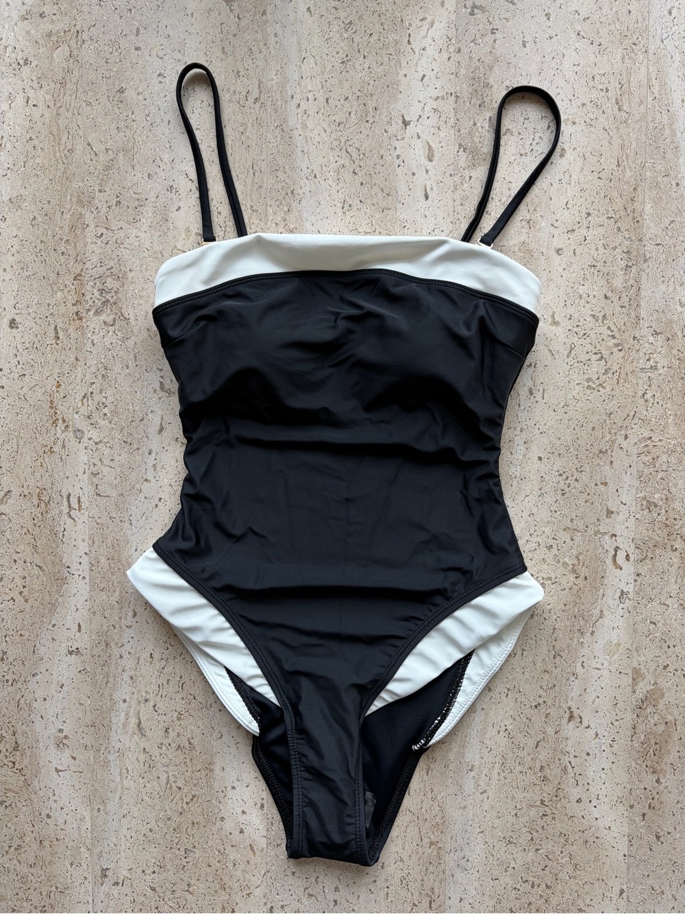 NWOT House of Harlow 1960 Black White One Piece Swimsuit Small